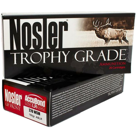 Nosler 60114 Trophy Grade Nosler Spitzer AccuBond Long Range  150 Grain .270 WSM