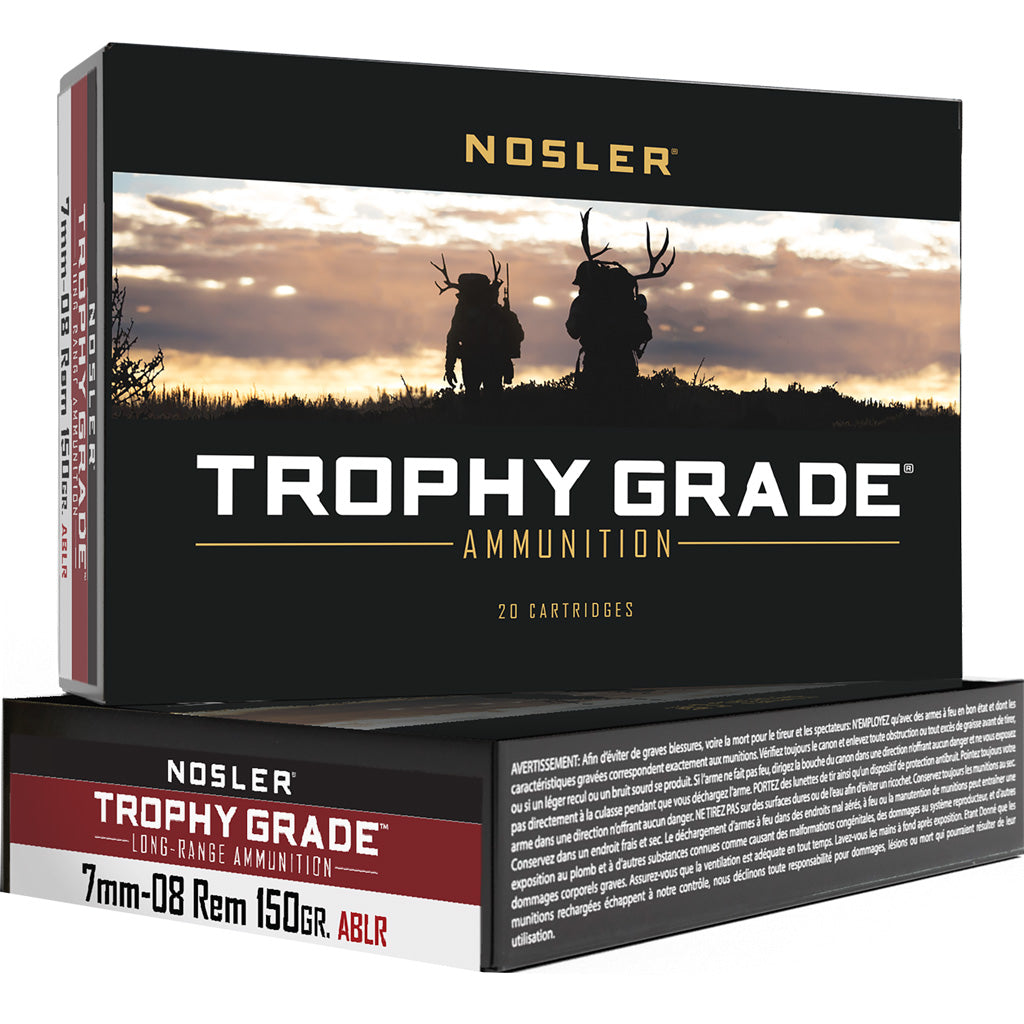 Nosler 61020 Trophy Grade AccuBond Long Range  150 Grain 7mm-08 Remington