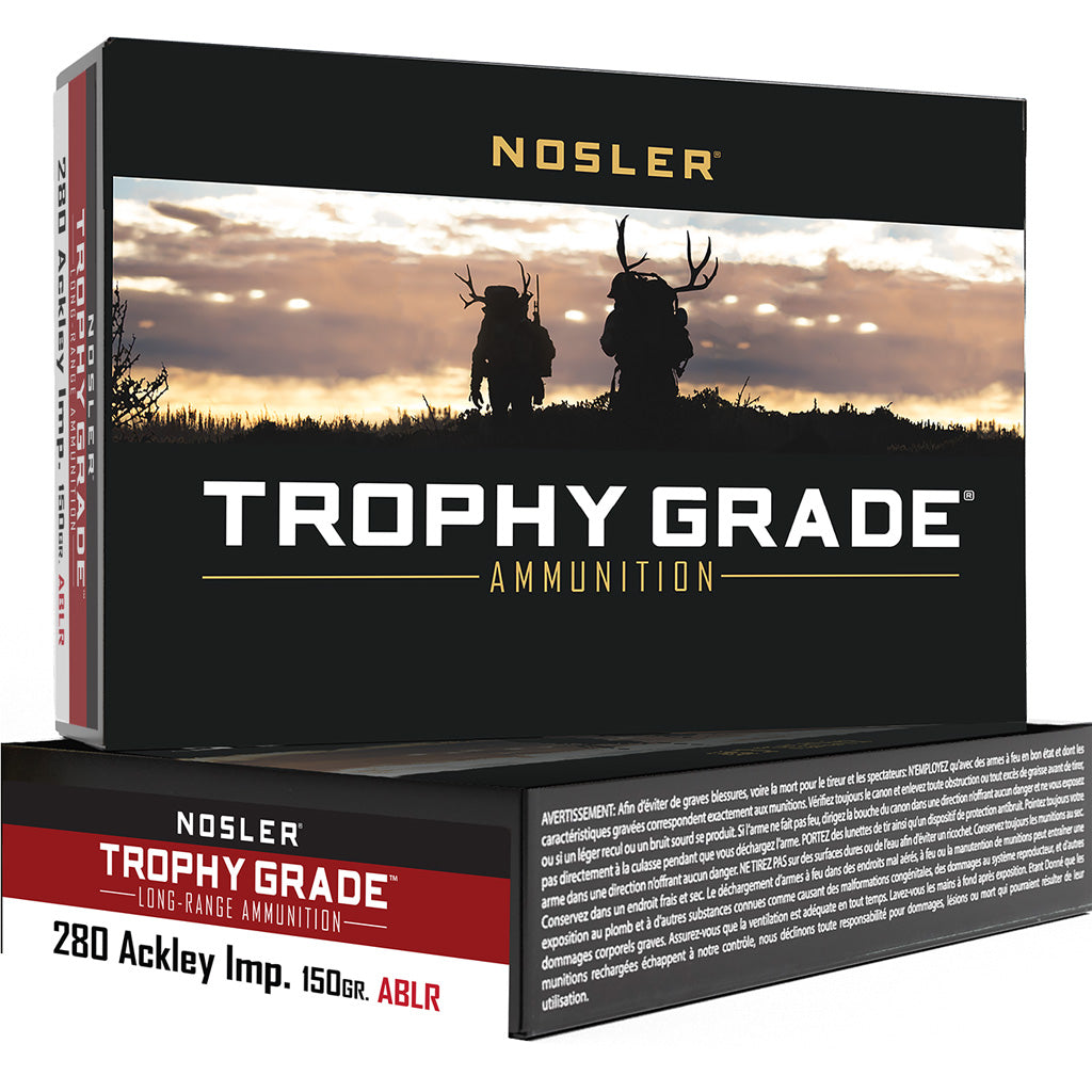 Nosler 60116 Trophy Grade Nosler Spitzer AccuBond Long Range  150 Grain .280 Ackley