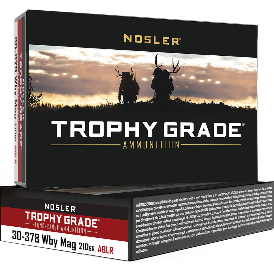 Nosler 60133 Trophy Grade Nosler Spitzer AccuBond Long Range  210 Grain .30-378 Weatherby Mag