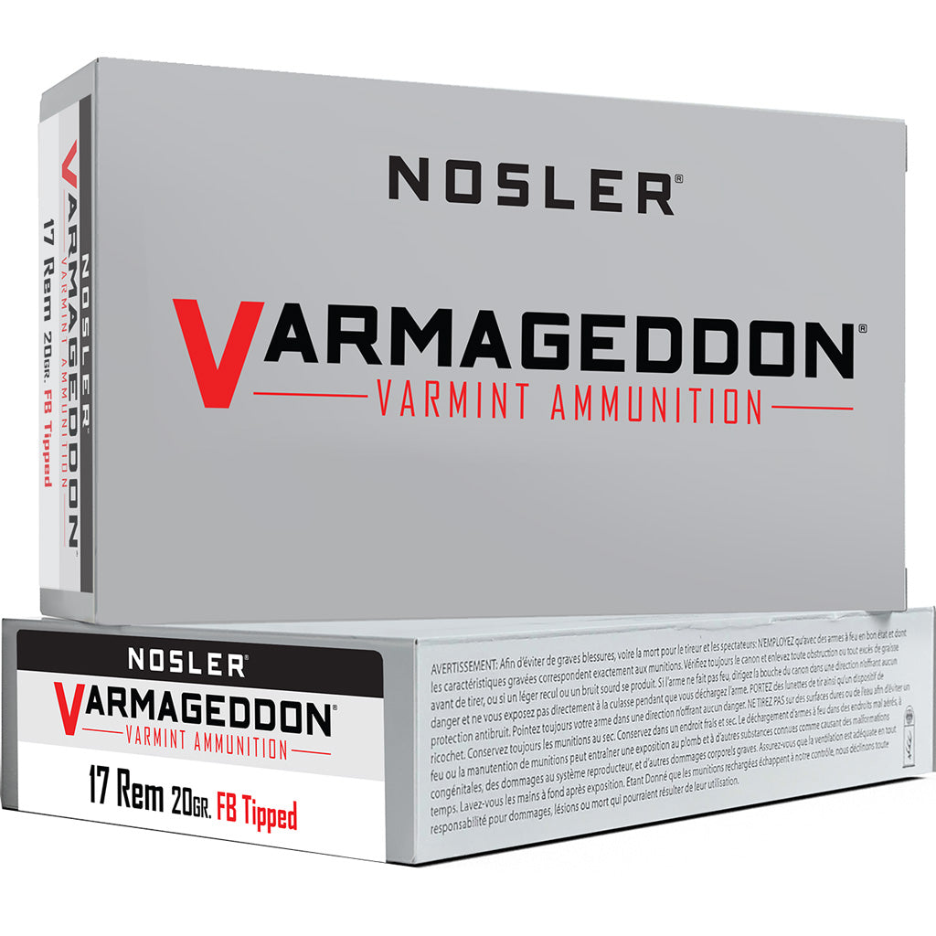 Nosler Varmageddon .17 Remington 20 gr PolyTip ammo