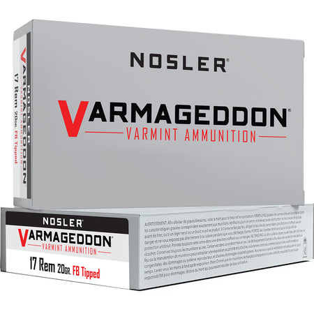 Nosler Varmageddon .17 Remington 20 gr PolyTip ammo