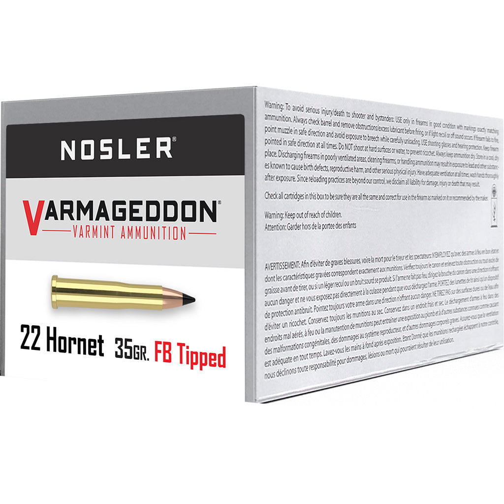 Nosler Varmageddon .22 Hornet 35 gr PolyTip ammo