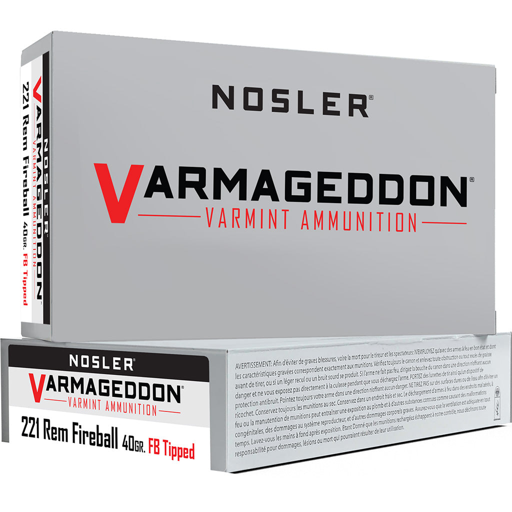 Nosler 65125 Varmageddon Flat Base Tipped  40 Grain .221 Remington Fireball