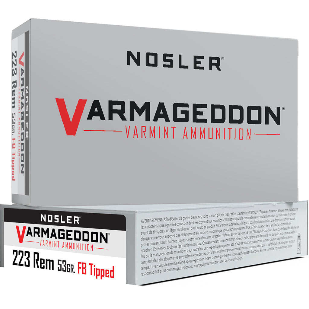 Nosler 65139 Varmageddon Flat Base Tipped  53 Grain .223 Remington