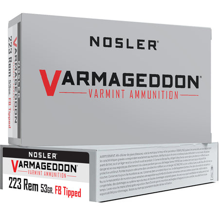 Nosler 65139 Varmageddon Flat Base Tipped  53 Grain .223 Remington