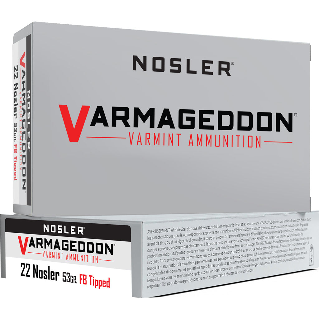 Nosler 65177 Varmageddon FB TIPPED  53 Grain .22 Nosler