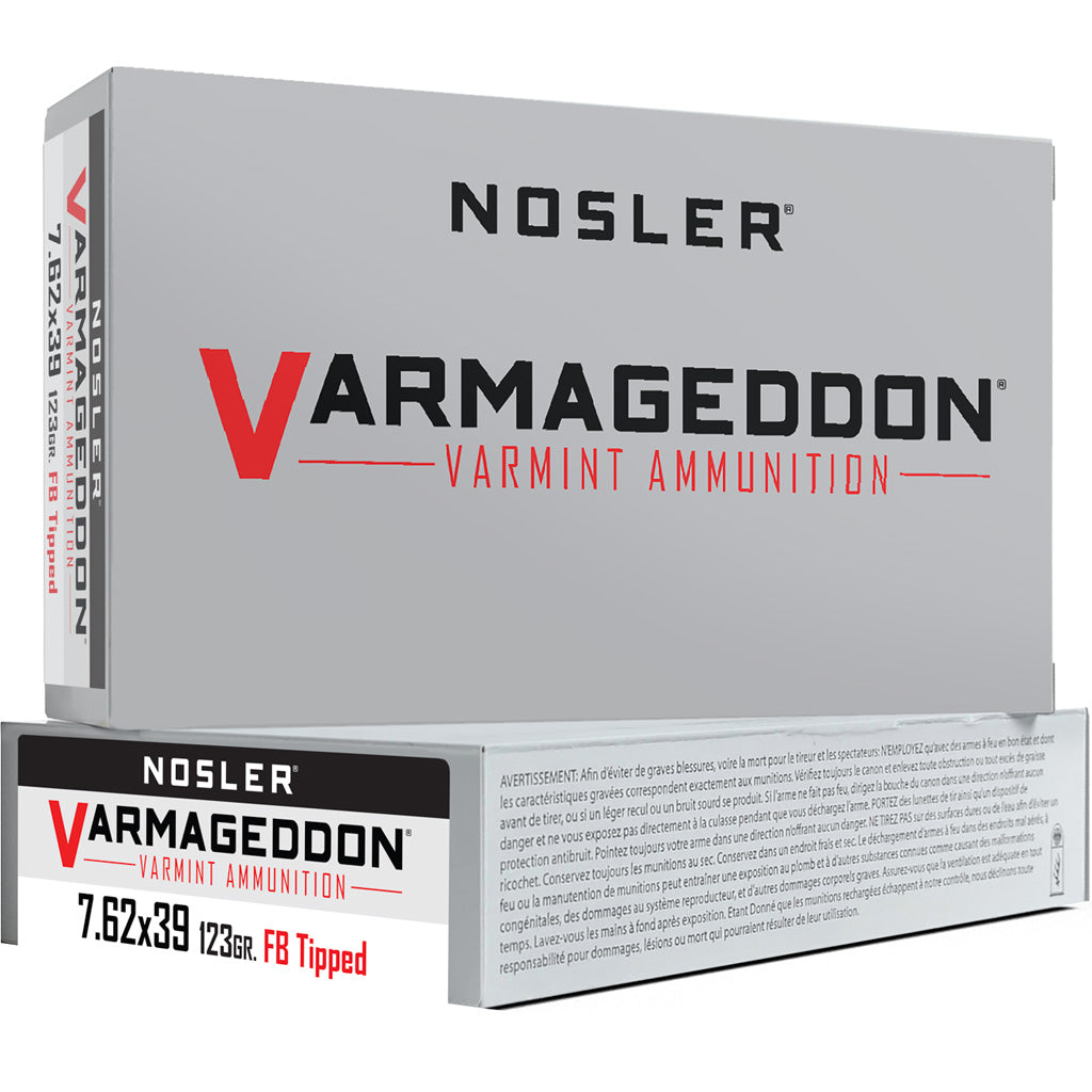 Nosler Varmageddon 7.62x39mm 123 gr PolyTip ammo