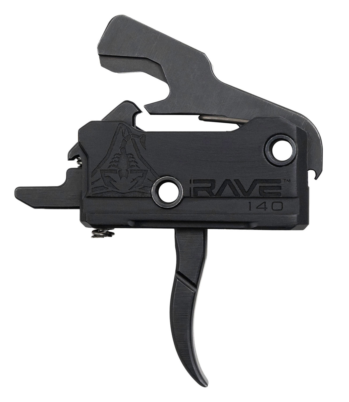 Rise Armament T017BLK RA-140 Super Sporting Single-Stage Curved Trigger 3.50 lbs Black Hardcoat Anodized AR Platform