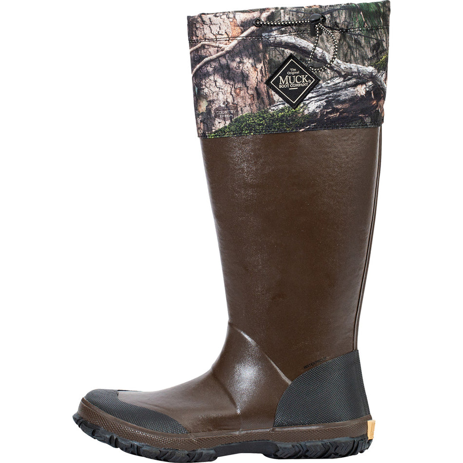 Muck Unisex Forager Tall Waterproof Boot Bark and Mossy Oak Country DNA Size 8