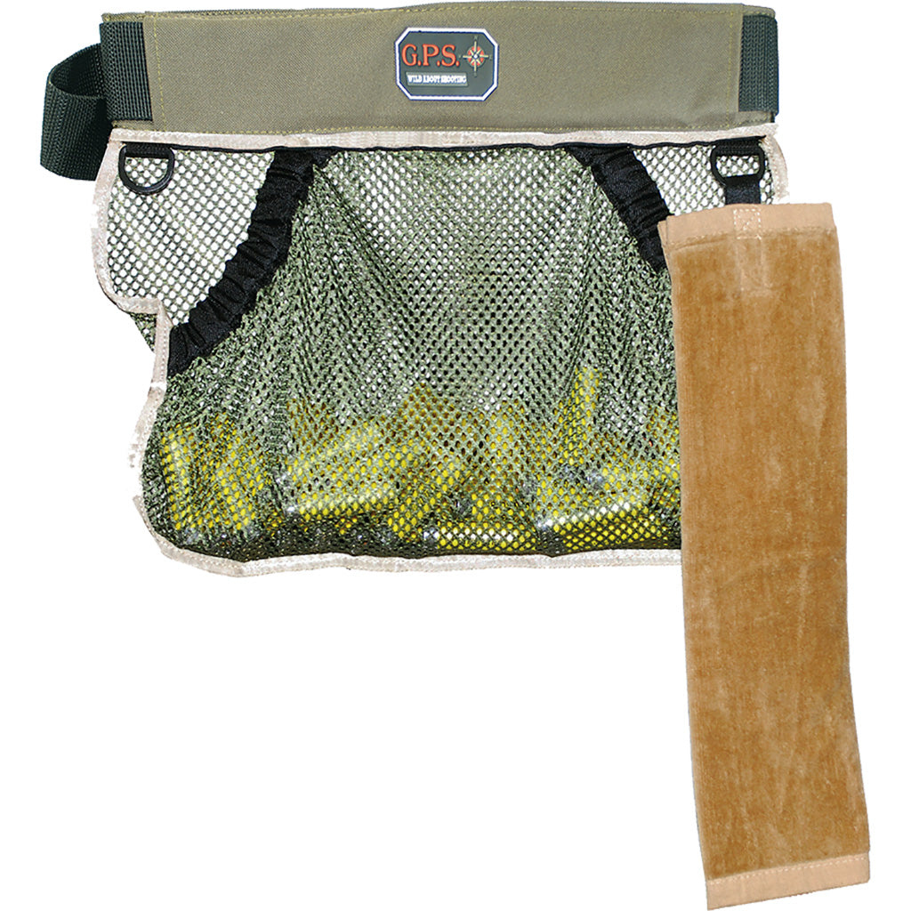 GPS Sporting Clays Mesh Half Shooting Vest Olive with Adjustable Belt