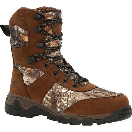 Rocky Red Mountain Waterproof Hunting Boot Realtree Edge 800G Size 8