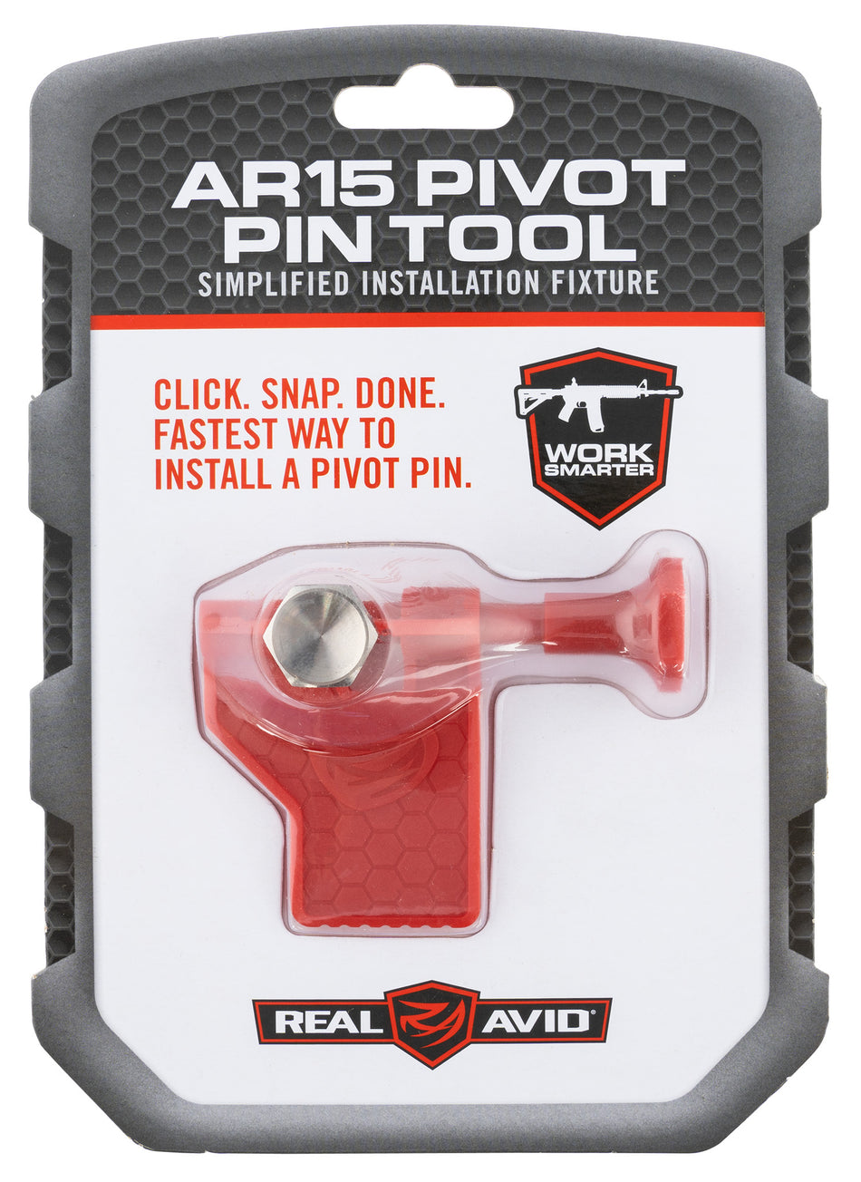 Real Avid AVAR15PPT AR-15 Pivot Pin Installation Tool Red Polymer