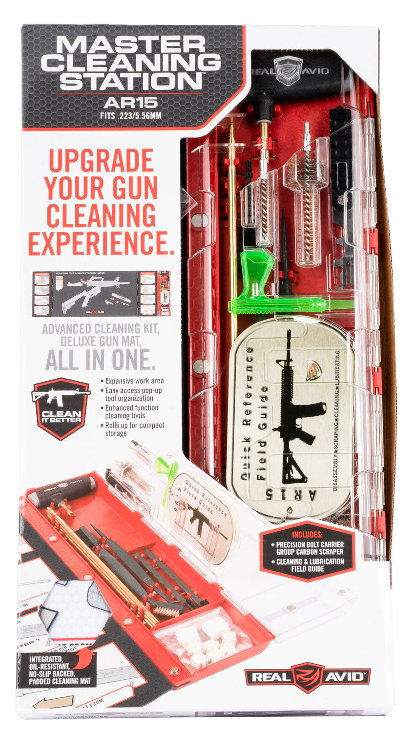 Real Avid AVMCSAR Master Cleaning Station for AR15 223 Rem / 5.56x45mm NATO Rifle