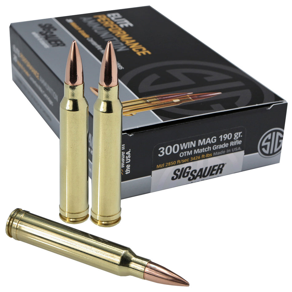 Sig Sauer Elite Match Grade .300 Winchester Mag 190 gr OTM ammo