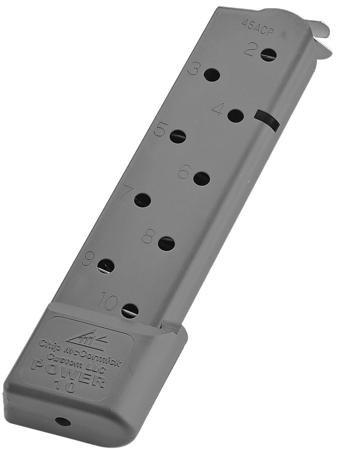 CMC Products 16150C Power Mag 10-Round .45 ACP 1911 Government Black Stainless Steel Handgun Magazine