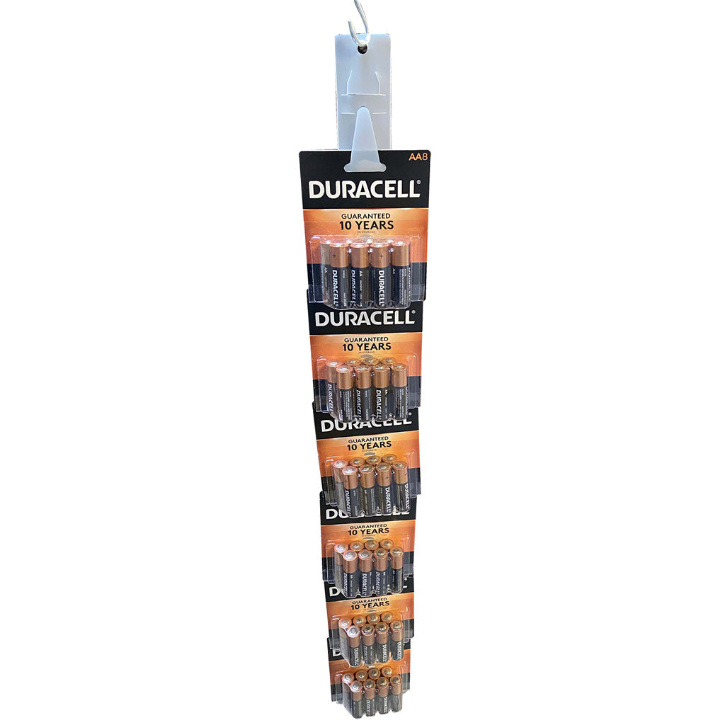 Duracell Coppertop AA and AAA Battery Strip Clip Display