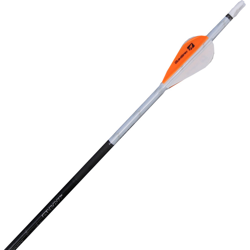 NAP Quikfletch Twister Fletch Rap White and Orange 2 Inch