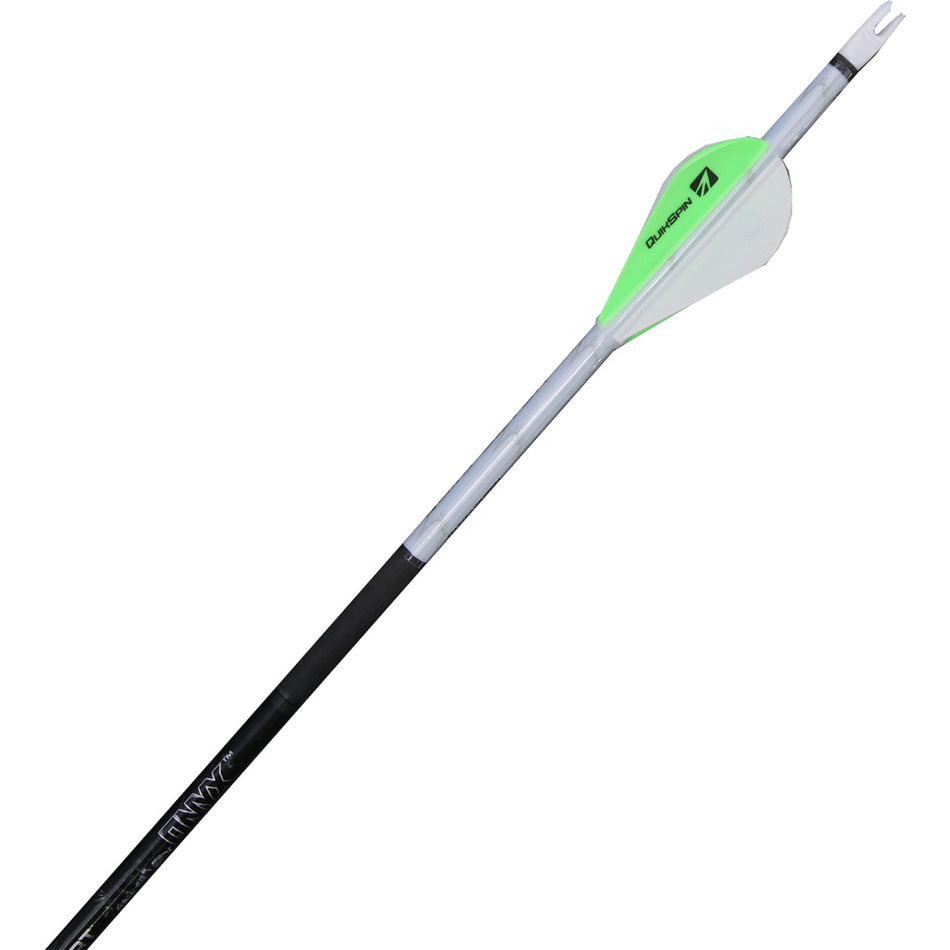 NAP Quikfletch Quickspin 4 Fletch Rap White and Green 2 Inch