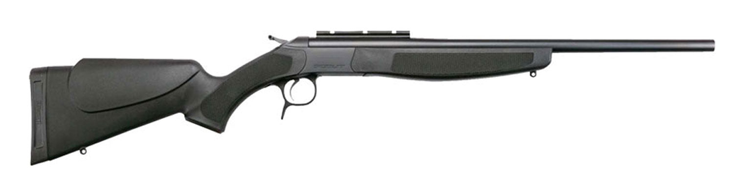 CVA CR4817 Scout Full Size 350 Legend 1rd 20" Matte Blued Single Shot Barrel, Matte Blued Steel Receiver w/DuraSight Rail, Black Fixed Synthetic Stock, Ambidextrous