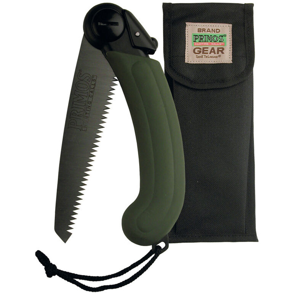 Primos Compact Folding Saw with Push-Button Lock and Sheath