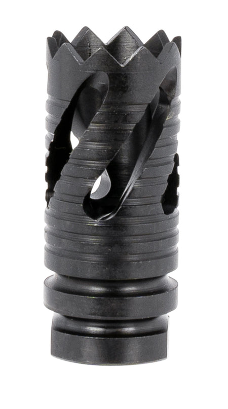 TacFire MZ10219MM Thread Crown Muzzle Brake Black Oxide Steel 1/2"-36 TPI 2.05" OAL for 9mm Luger AR Pistol