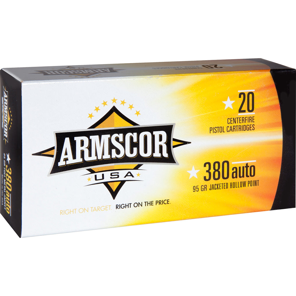 Armscor USA Competition .380 ACP/Auto 95 gr JHP ammo