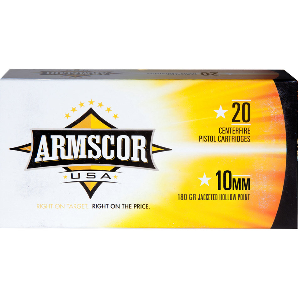 Armscor FAC103N USA Competition Jacketed Hollow Point JHP 180 Grain 10mm Auto