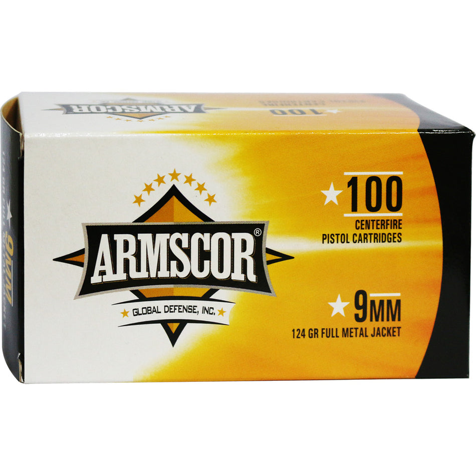 Armscor Value Pack 9mm Luger / Parabellum 124 gr FMJ ammo