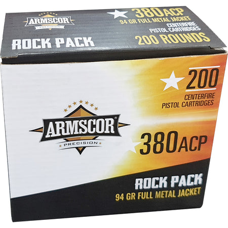 Armscor Rock Pack .380 ACP/Auto 95 gr FMJ ammo