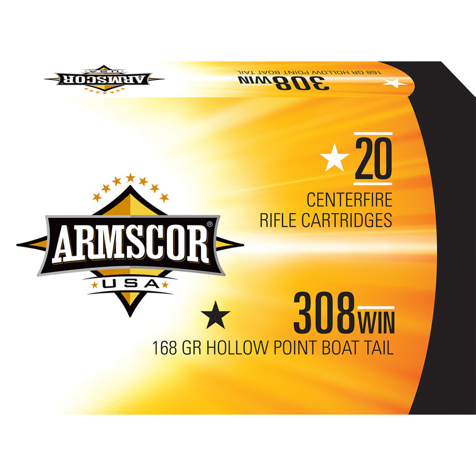 Armscor USA Competition .308 Win / 7.62x51mm 168 gr BTHP ammo