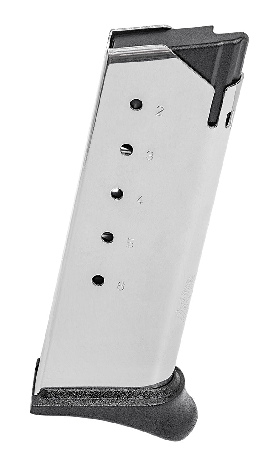 Springfield Armory XDSG4006H XD-S Mod2 6-Round Hook Floor Plate .40 S&W Stainless Steel Magazine