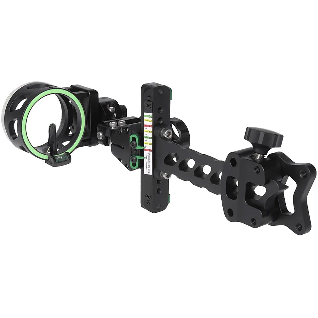 Aegis Fiber-Optic Series Single Pin .019 Archery Bow Sight Black