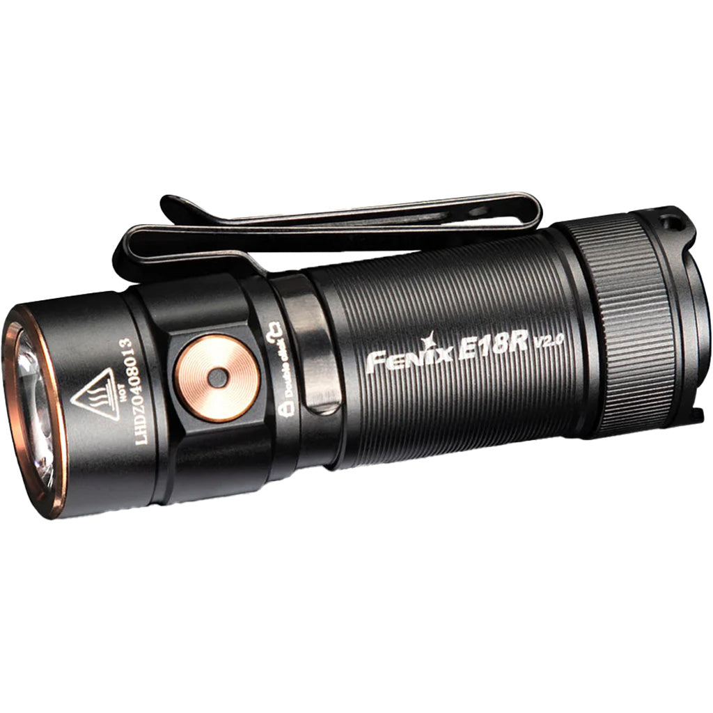 Fenix FX-E18R V2 Rechargeable EDC Flashlight 1200 Lumen Black