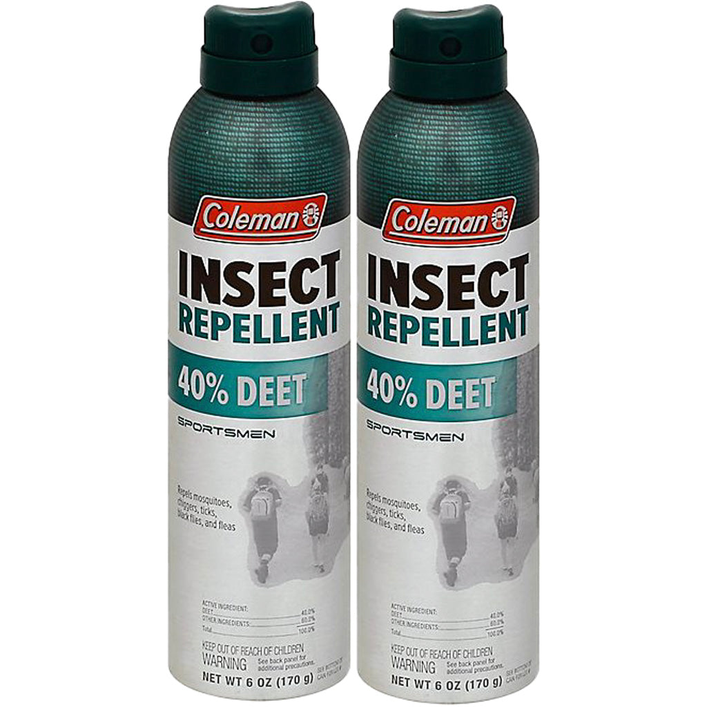 Coleman Sportsmen Insect Repellent 6oz 40% DEET Twin Pack