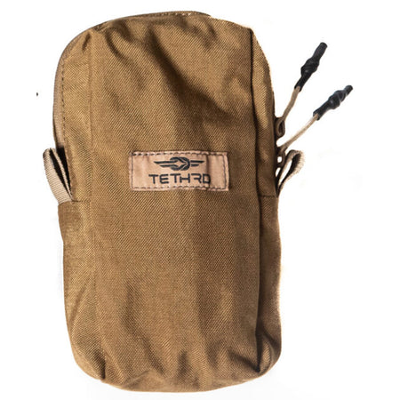 Tethrd MOLLE Pouch Medium Coyote with Malice Clips