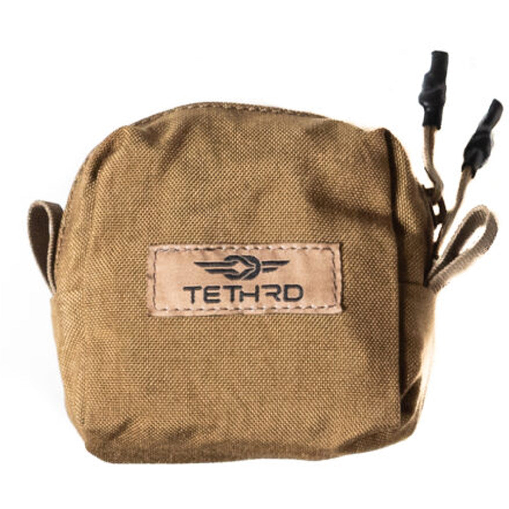 Tethrd MOLLE Pouch Small Coyote with Malice Clips