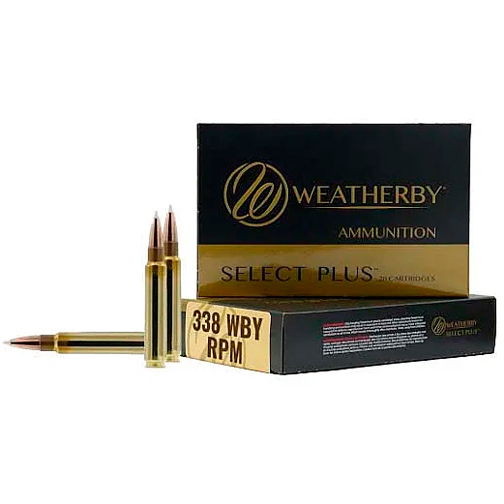 Weatherby H338225IL Select Plus Hornady Interlock  225 Grain .338 WBY RPM