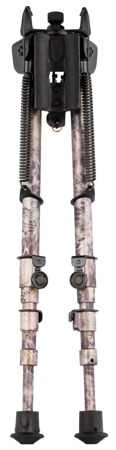 Harris Bipods 25C Swivel Stud Bipod, 13.5"-27", Kryptek Highlander Camo, Steel/Aluminum with Rubber Feet