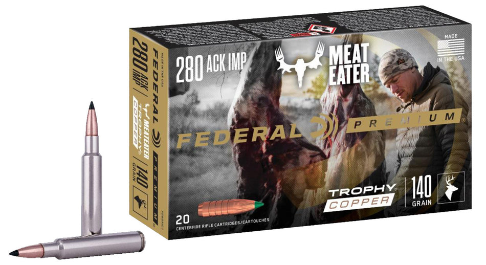 Federal P280AITC1 Premium Trophy Copper  140 Grain .280 Ackley