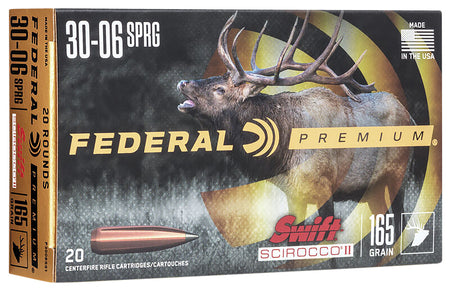 Federal P3006SS1 Premium Swift Scirocco II  165 Grain .30-06 Springfield