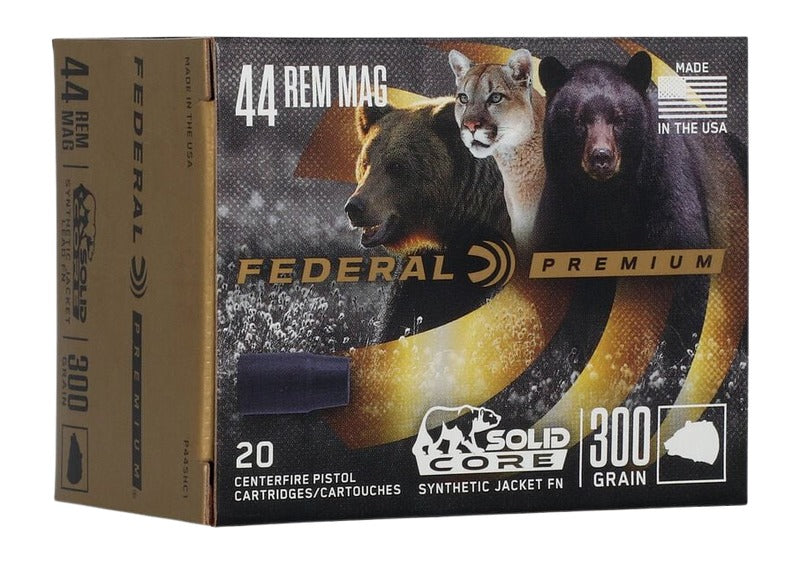 Federal Premium .44 Magnum 300 gr Solid ammo