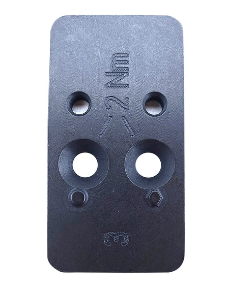 HK 50254263 Optic Plate #3 Black Steel for VP9 OR C-More STS2 Pattern Footprint