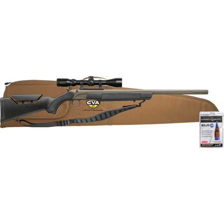 CVA Accura LR-X Muzzleloader Package 45 Cal 30 in. FDE/Black with KonusPro Scope