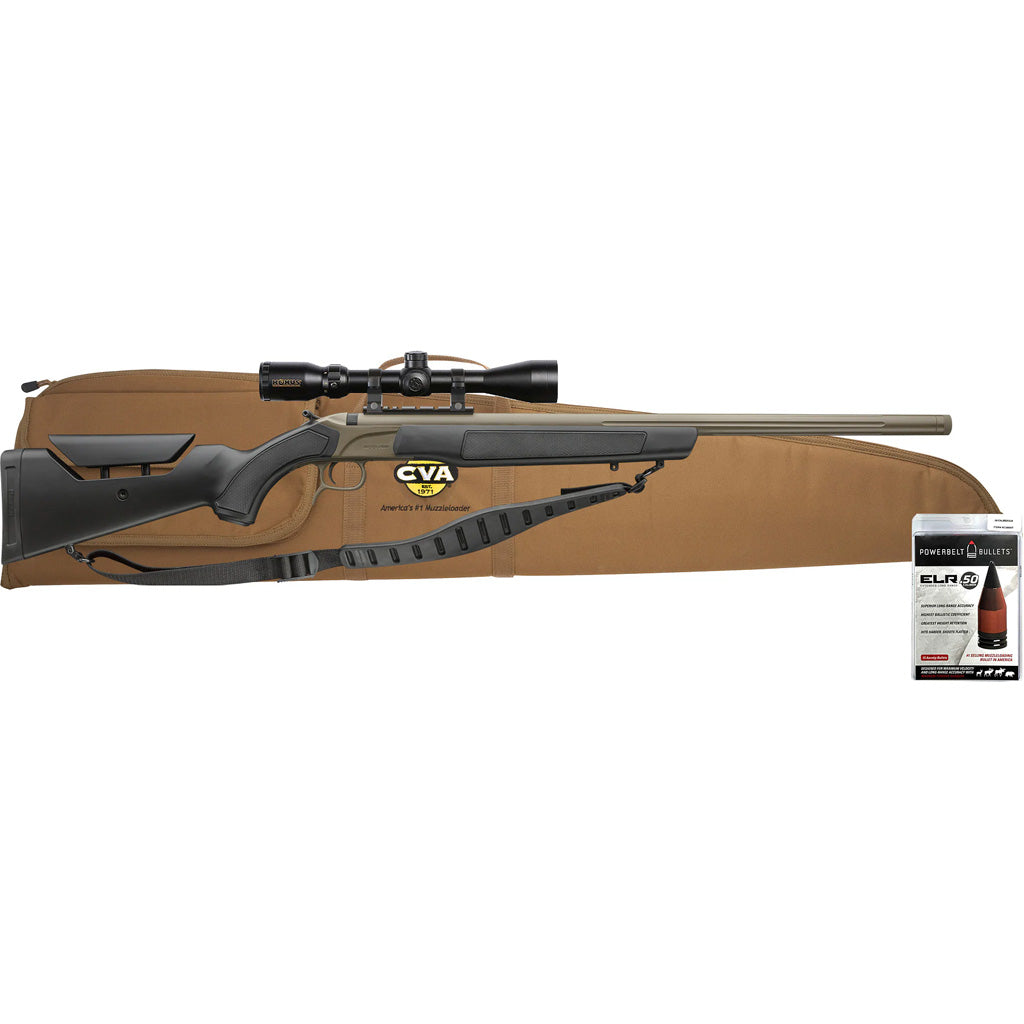CVA Accura LR-X Muzzleloader Package 50 Cal 30 in. FDE/Black with KonusPro Scope