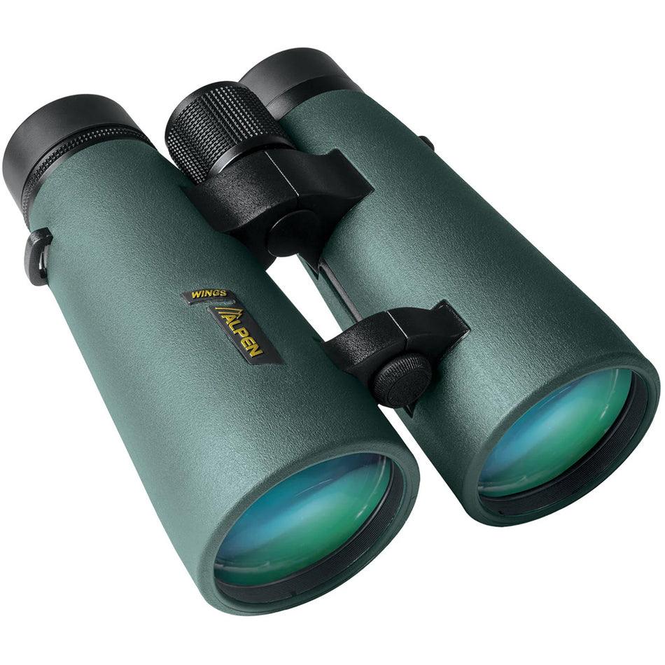 Alpen Wings 8x56 Wide Angle Binoculars, Open Bridge, BaK4 Prisms, Green