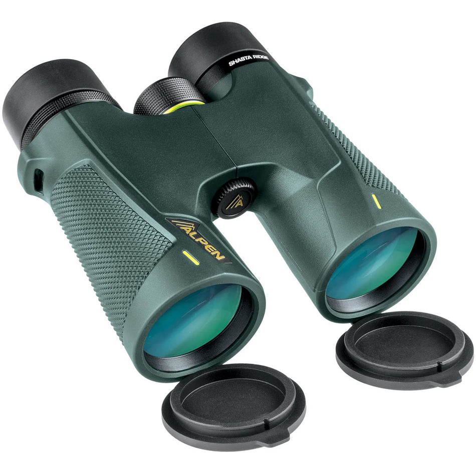 Alpen Shasta Ridge 8x42 Waterproof Binoculars, BAK4 Glass, Magnesium Alloy, Green