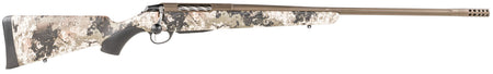 Tikka JRTXVW316 T3x Lite 308 Win 3+1 22.40" Midnight Bronze Cerakote Fluted Threaded Barrel, Drilled & Tapped Steel Receiver, Veil Wideland Fixed Synthetic Stock, Black Interchangeable Backstrap Grip