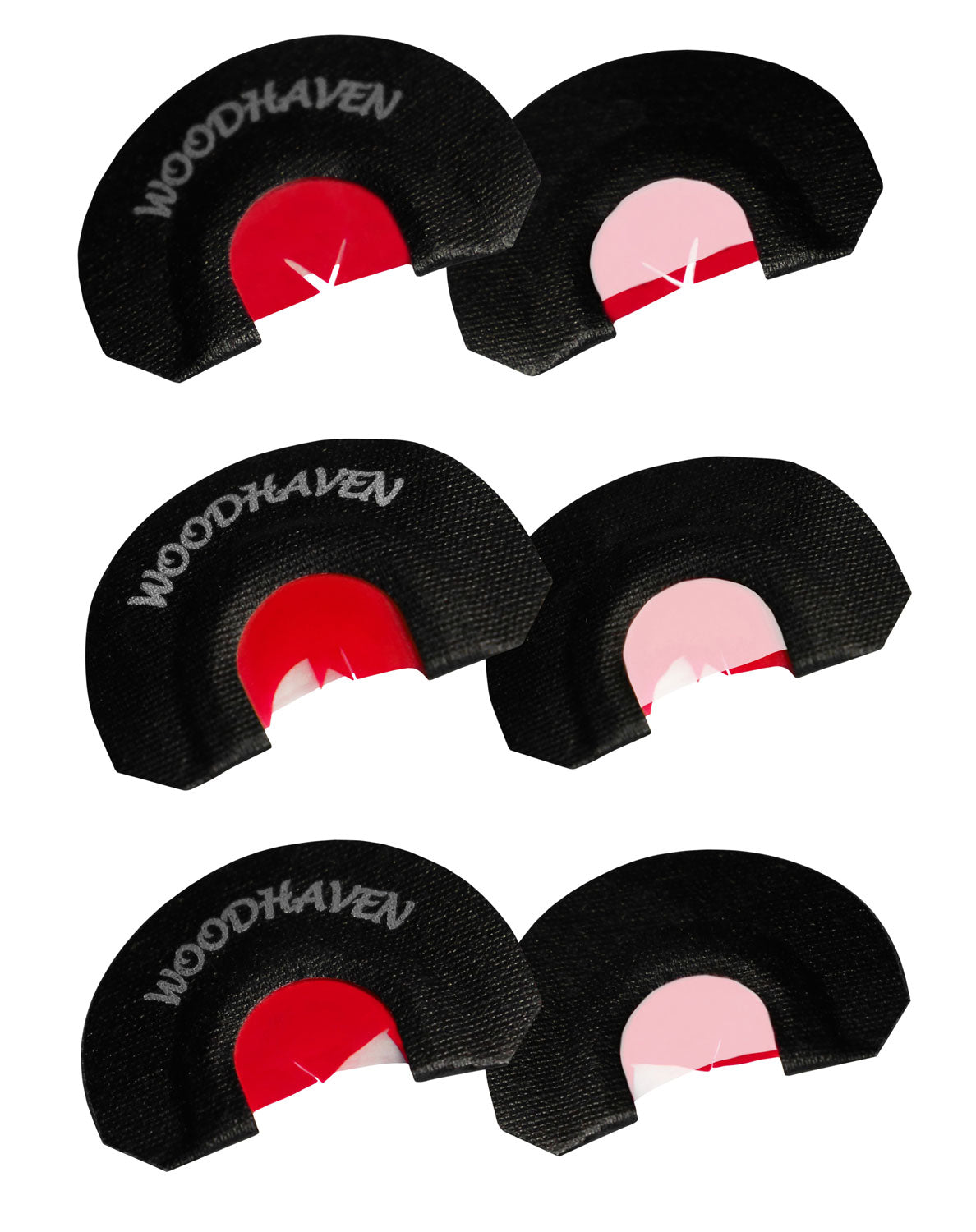 Woodhaven WH301 Red Ninja 3-Pack Triple Reed Diaphragm Turkey Calls