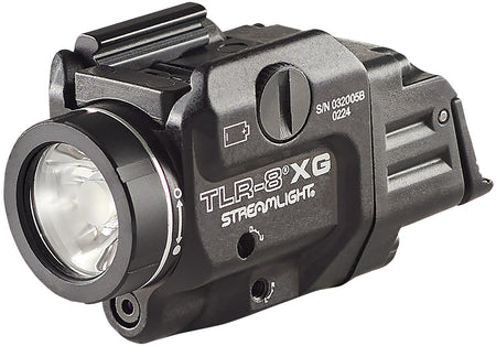 Streamlight TLR-8A Flex Black Anodized 500 Lumens White LED with Green Laser Rail Clamp Mount